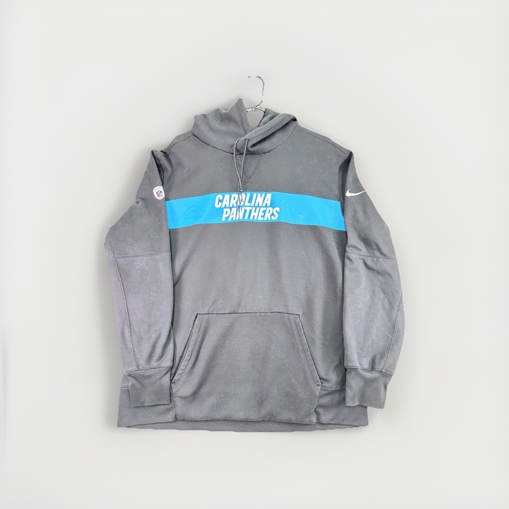 Carolina Panthers Nike NFL Team Issue Black Sweatshirt Hoodie Men's XL